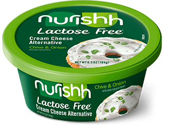 Nurishh Chive & Onion Lactose Free Cream Cheese Alternative